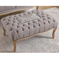 Picture Italian pouffe in an antique style for a unique living room - Morello Gianpaolo