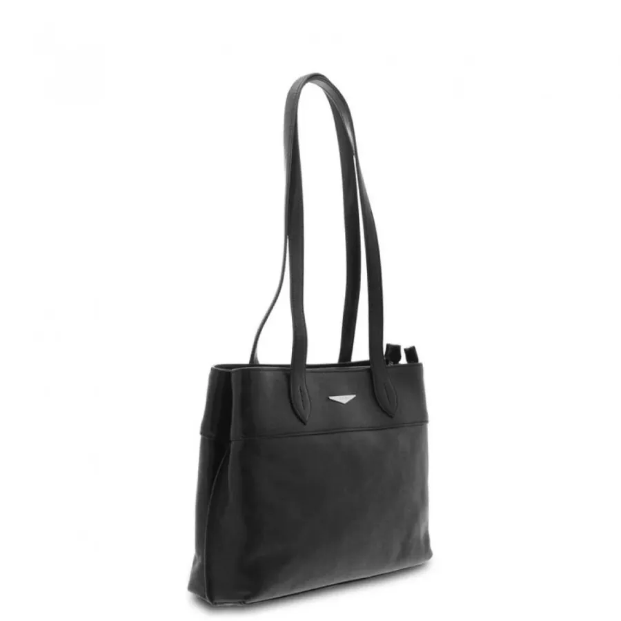 obrazek 1 Włoska czarna torebka ze skóry - Giudi