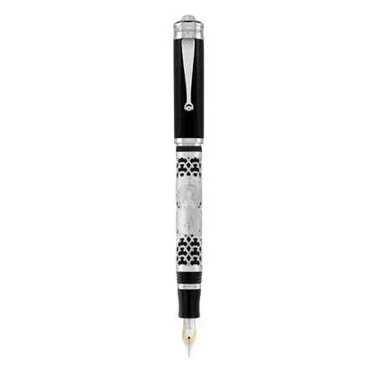 Zdjęcie New St Andrews 2012 Montegrappa Pióro Wieczne Czarne Srebro