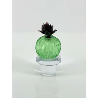 Picture A unique decoration made of Murano glass - a cactus with an amethyst flower