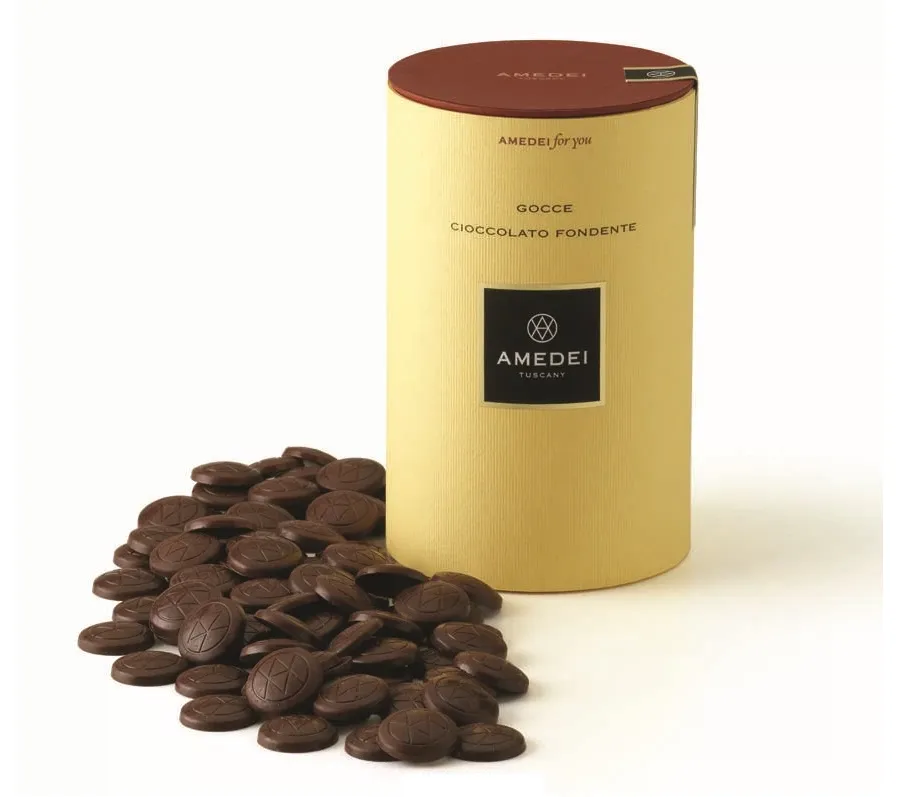 obrazek 1 Czekoladowe przekąski - draże Gocce cioccolato fondente z Włoch, 250g