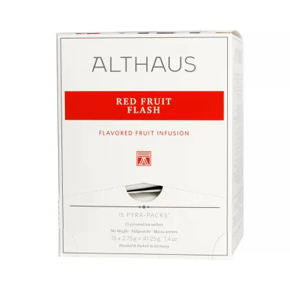 Zdjęcie Althaus - Red Fruit Flash Pyra Pack - Herbata 15 piramidek ALTHAUS