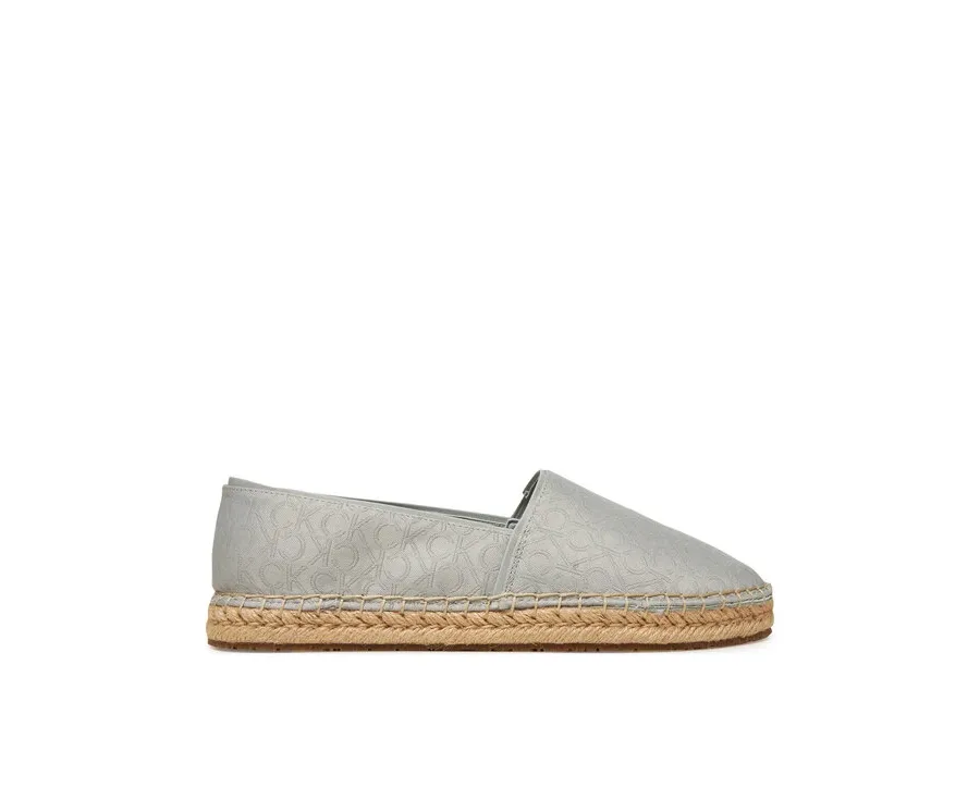 obrazek 1 Calvin Klein Espadryle Flat Espadrille - Jacq HW0HW02467 Szary