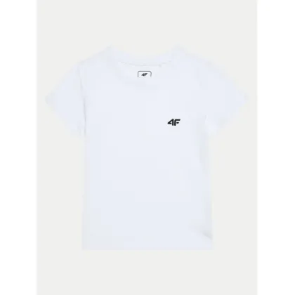 Zdjęcie 4F T-Shirt 4FJWMM00TTSHF1658 Biały Slim Fit