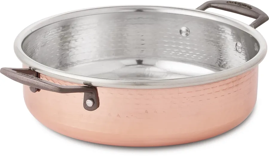 obrazek 1 Rondelek płytki 2 uchwyty indukcyjny średnica 20cm - Cu Artigiana