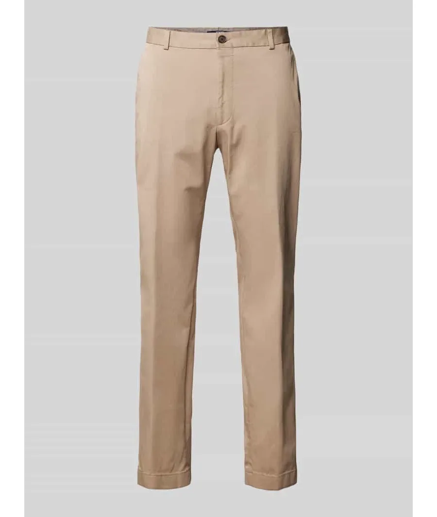 obrazek 1 Chinosy o kroju slim fit ze szlufkami na pasek model ‘Hank’