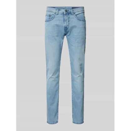 Zdjęcie Jeansy o kroju tapered fit z 5 kieszeniami model ‘LYON’