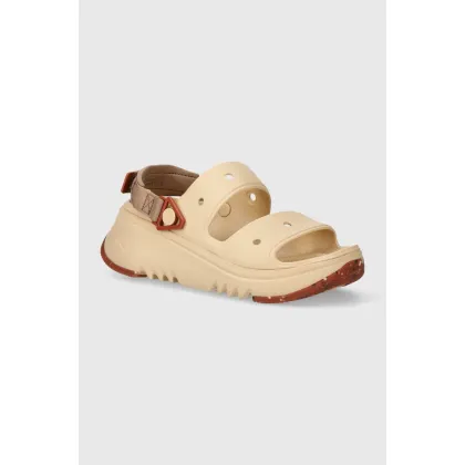 Zdjęcie Crocs klapki Classic Hiker Xscape damskie kolor beżowy na platformie 208181