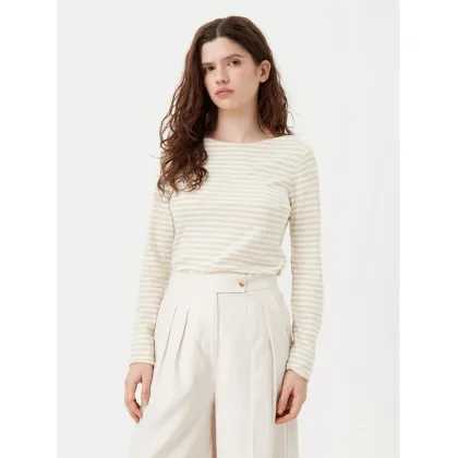 Zdjęcie Marc O'Polo Bluzka B01219652597 Beżowy Regular Fit