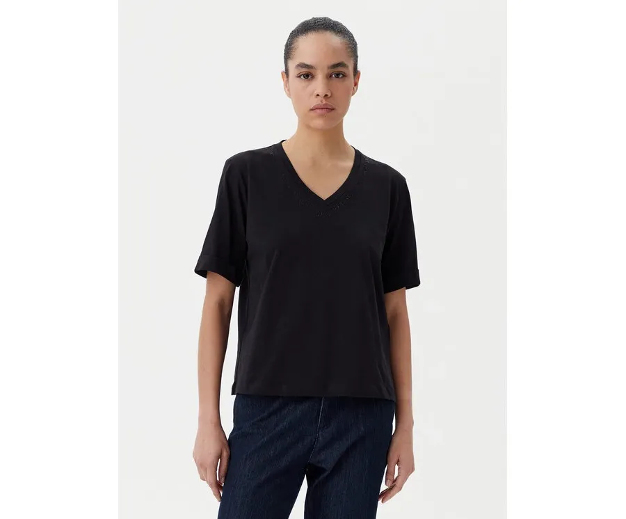 obrazek 1 Liu Jo Beachwear T-Shirt TA5175 JS923 Czarny Regular Fit