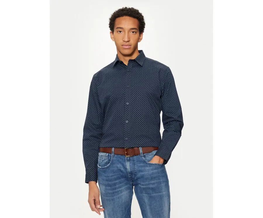 obrazek 1 U.S. Polo Assn. Koszula MUP2852 Granatowy Slim Fit