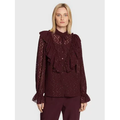 Zdjęcie Bruuns Bazaar Koszula Angelonia Aliyha BBW3089 Bordowy Regular Fit