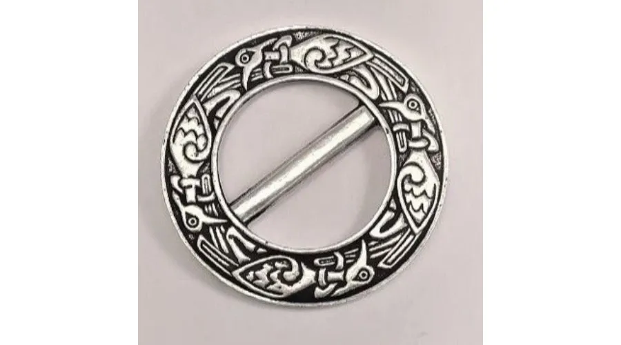 obrazek 2 Wyjątkowy pierścień do szalika z pewteru zdobiony celtyckim motywem ptaka