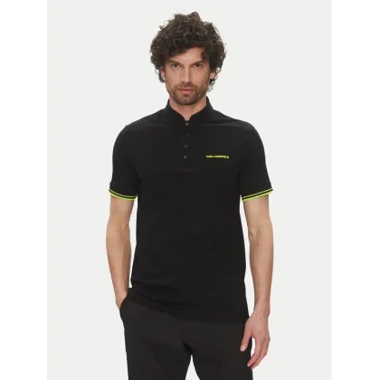Zdjęcie KARL LAGERFELD Polo 745022 552232 Czarny Regular Fit