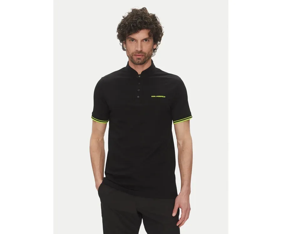 obrazek 1 KARL LAGERFELD Polo 745022 552232 Czarny Regular Fit