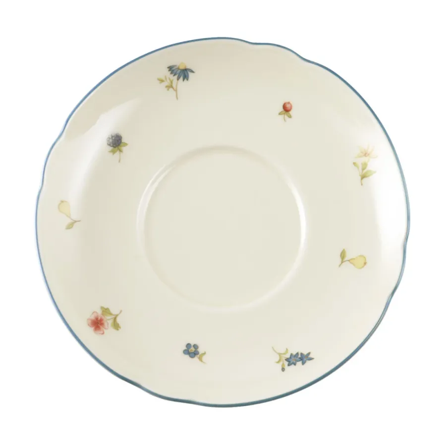obrazek 1 Piękny porcelanowy spodek w rozmiarze 16 cm w stylu klasycznym - Seltmann Weiden