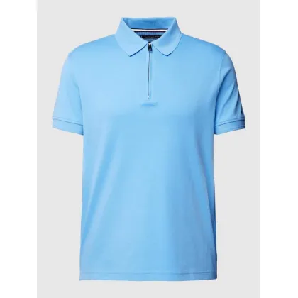 Zdjęcie Koszulka polo o kroju slim fit z krótkim zamkiem błyskawicznym