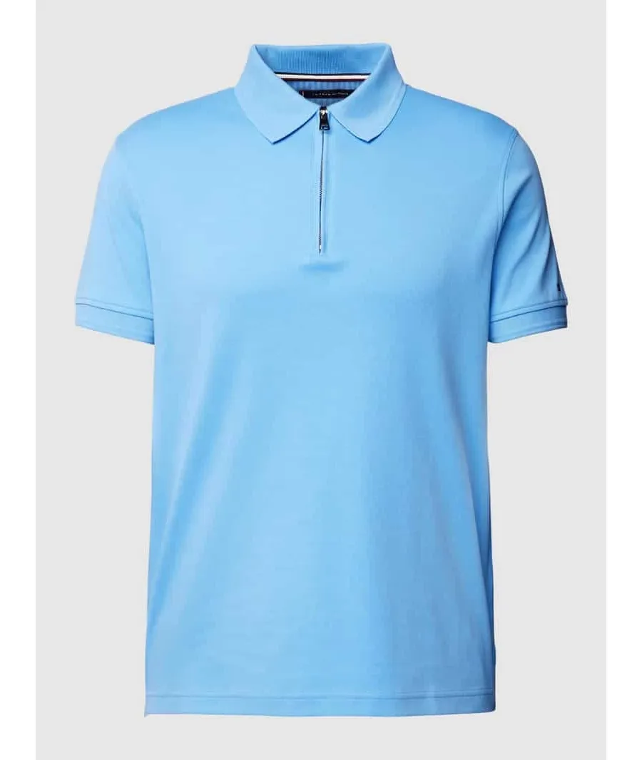 obrazek 1 Koszulka polo o kroju slim fit z krótkim zamkiem błyskawicznym