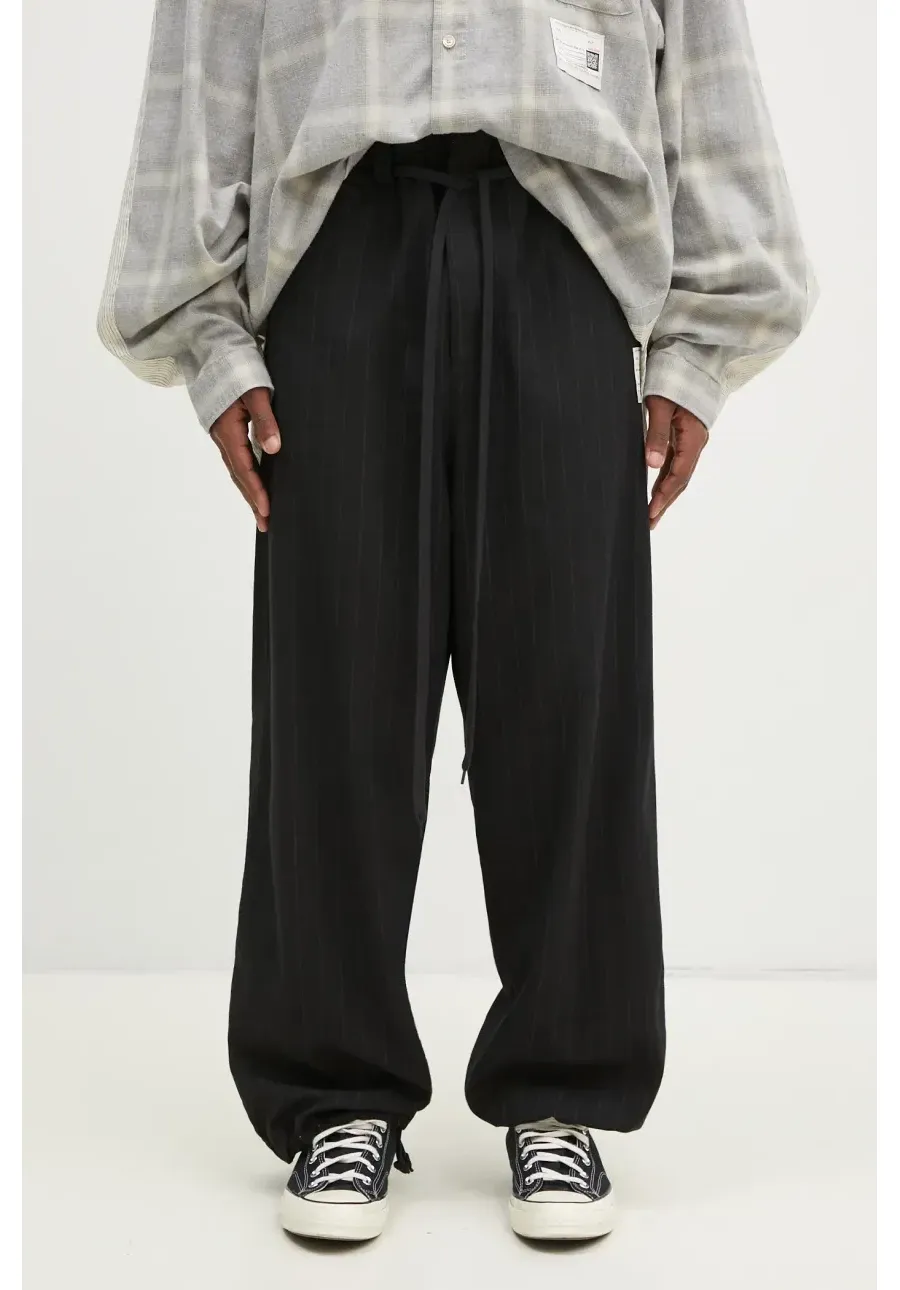 obrazek 1 Maison MIHARA YASUHIRO spodnie wełniane Wide Trousers kolor czarny A14PT032