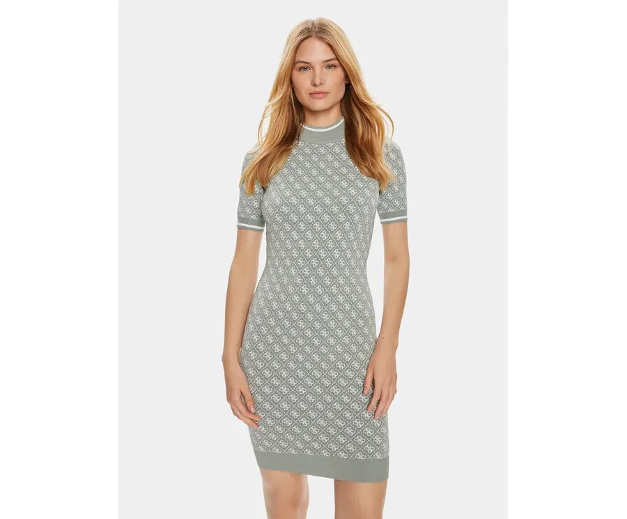 obrazek 1 Guess Sukienka dzianinowa Ss Lise W3YK39 Z37K0 Zielony Bodycon Fit