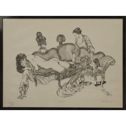 Picture A luxurious drawing from the 20th century