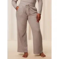 Zdjęcie Triumph Spodnie piżamowe Thermal MyWear Wide Leg Trousers 10216564 Beżowy Regular Fit