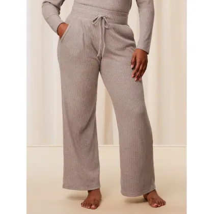 Zdjęcie Triumph Spodnie piżamowe Thermal MyWear Wide Leg Trousers 10216564 Beżowy Regular Fit