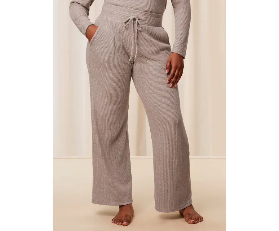 obrazek 1 Triumph Spodnie piżamowe Thermal MyWear Wide Leg Trousers 10216564 Beżowy Regular Fit