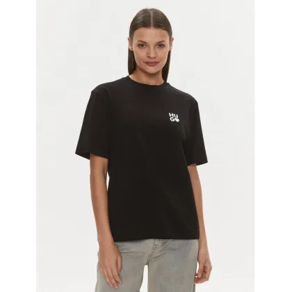 Zdjęcie Hugo T-Shirt Dashire_4 50489198 Czarny Regular Fit HUGO