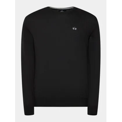 Zdjęcie La Martina Sweter Wilmar WMS002 YW091 Czarny Regular Fit