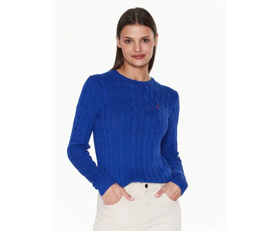 obrazek 1 Polo Ralph Lauren Sweter 211891640006 Granatowy Slim Fit