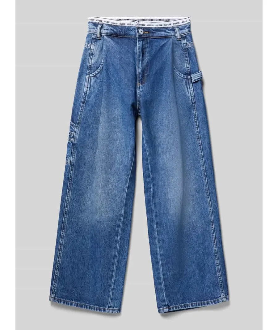 obrazek 1 Jeansy o kroju straight fit z czystej bawełny