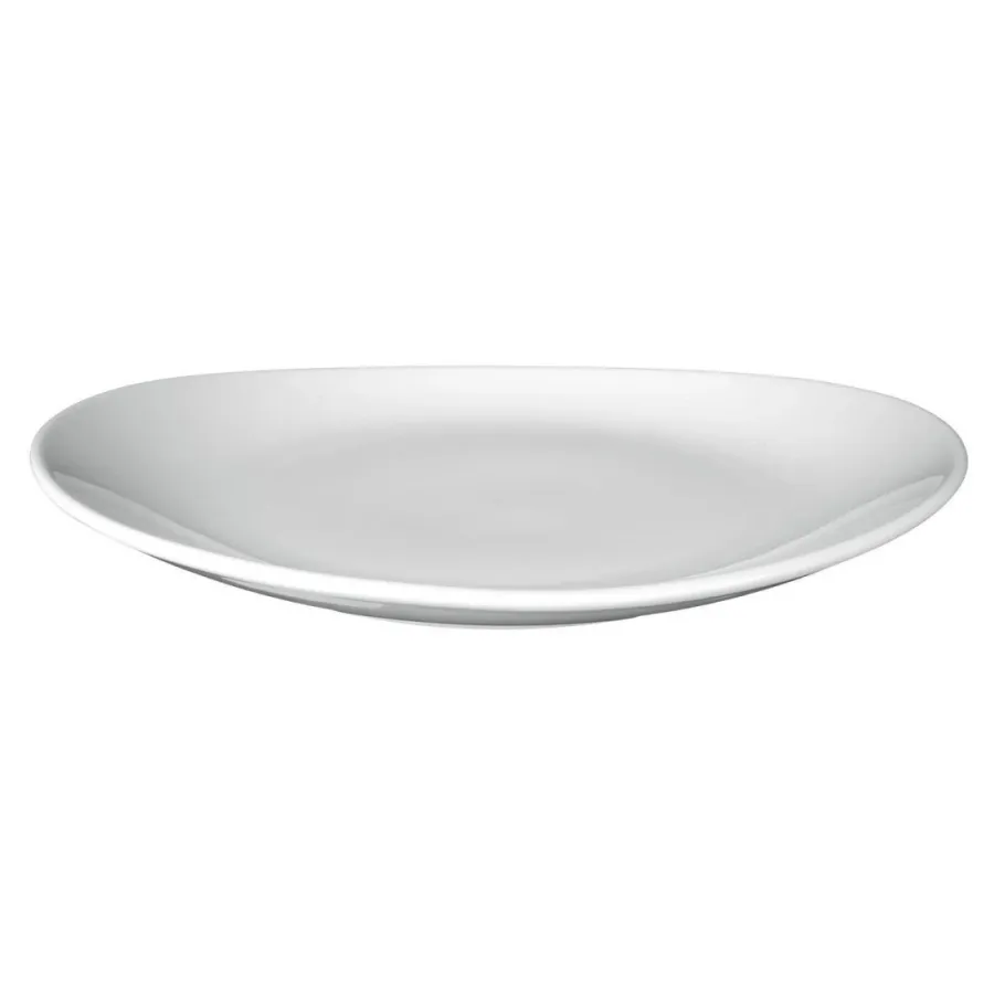 obrazek 2 Porcelanowy owalny biały talerz obiadowy 27 cm z Niemiec - Seltmann Weiden