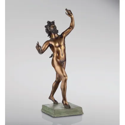 Picture Stylish bronze sculpture Dancing Faun - Fonderia Artistica Ruocco