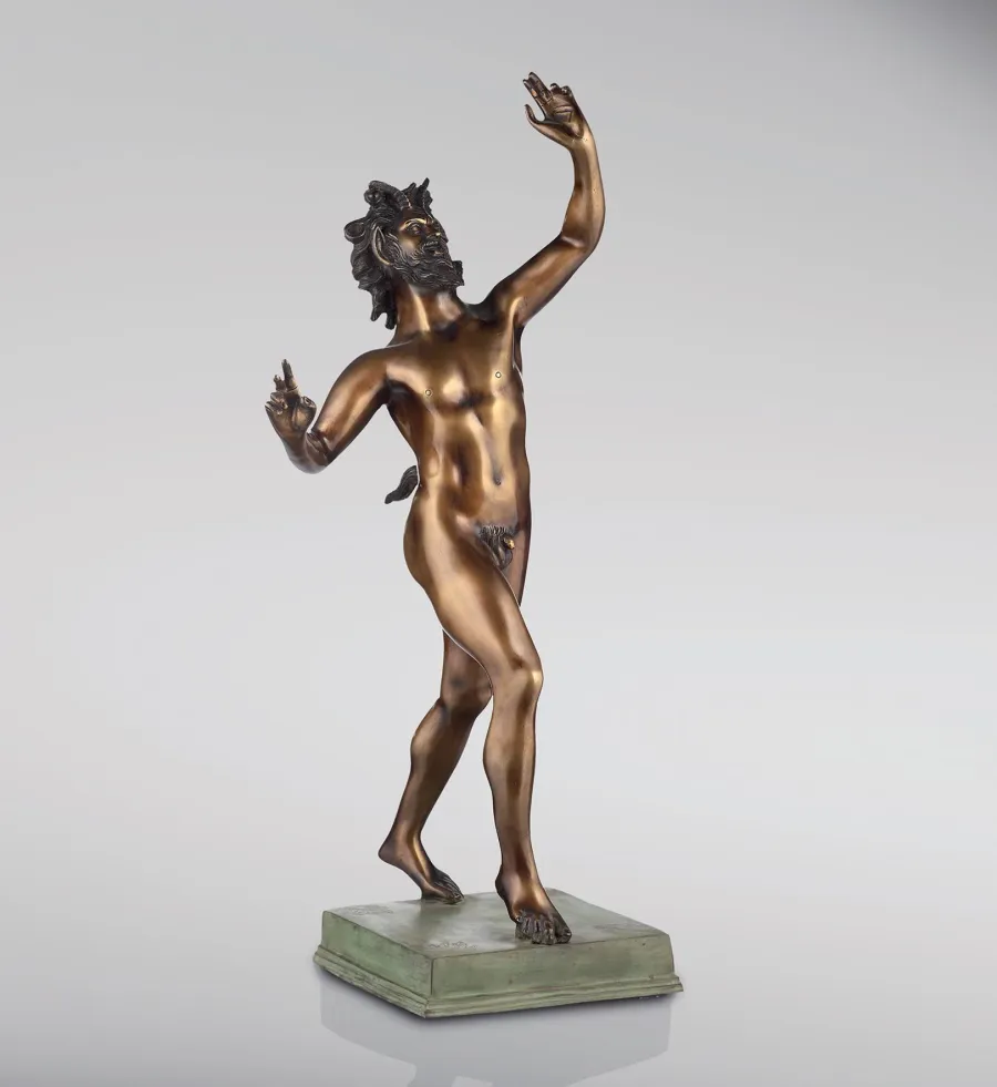 obrazek 1 Stylowa rzeźba z brązu Tańczący Faun - Fonderia Artistica Ruocco