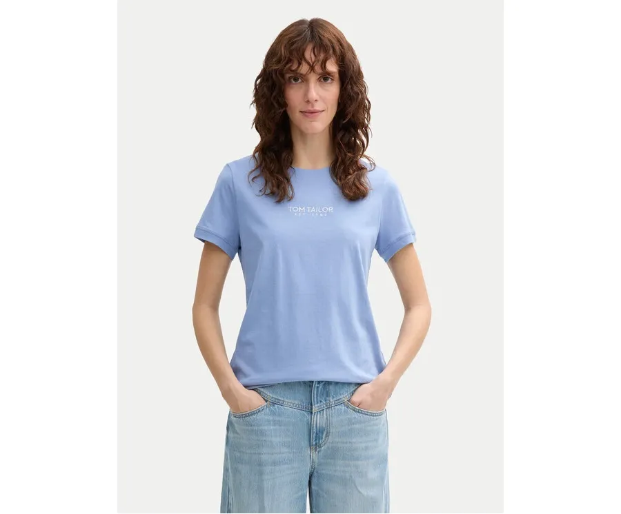 obrazek 1 Tom Tailor T-Shirt 1045543 Niebieski Regular Fit