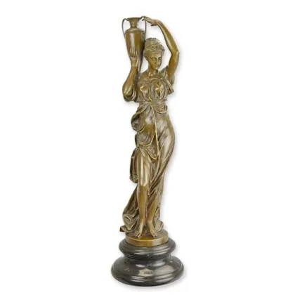 Zdjęcie Luksusowa rzeźba przedstawiająca Hebe z urną z brązu