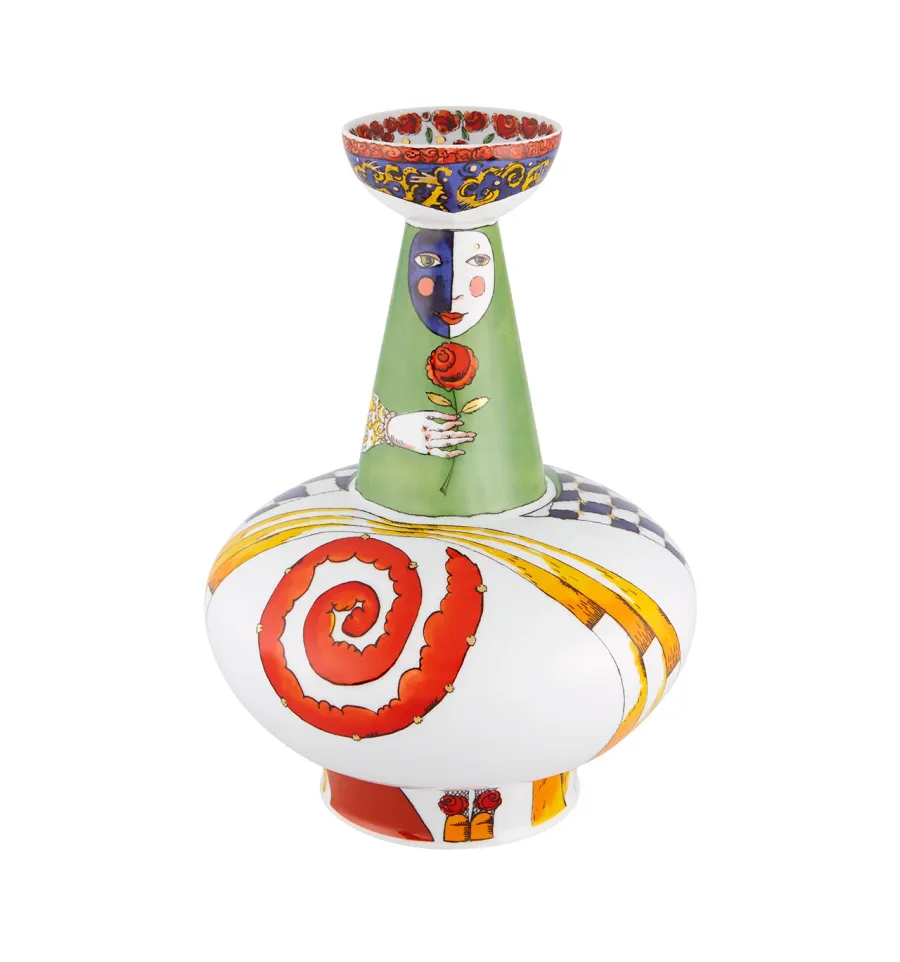 obrazek 1 Stylowy porcelanowy wazon Joker - Vista Alegre
