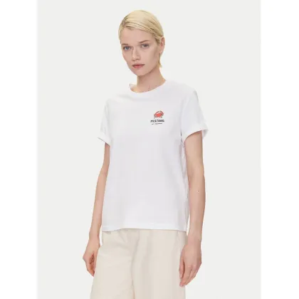 Zdjęcie Mustang T-Shirt Monroe 1016513 Biały Relaxed Fit