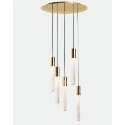 Picture Exclusive Ducale Flute Down hanging lamp from Italy