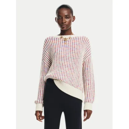 Zdjęcie Desigual Sweter Whitehorse 24WWJF34 Écru Regular Fit