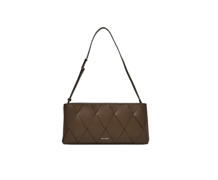 obrazek 1 Calvin Klein Torebka Ck Woven Elongated Shoulder Bag K60K612992 Brązowy