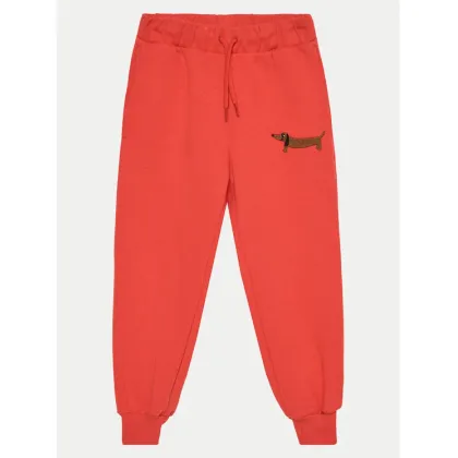 Zdjęcie Mini Rodini Spodnie dresowe Dog 2473012342 Czerwony Regular Fit MINI RODINI