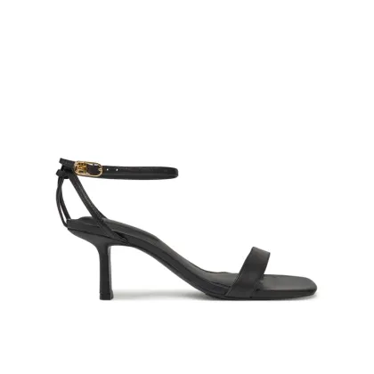 Zdjęcie Tommy Hilfiger Sandały Leather Knots Kitten Sandal FW0FW08424 Czarny