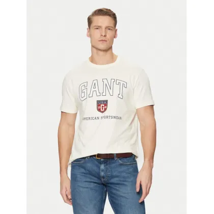 Zdjęcie Gant T-Shirt 2003290 Écru Regular Fit