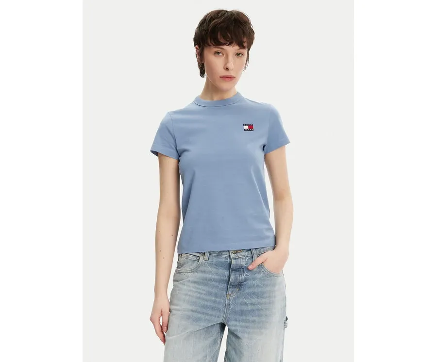 obrazek 1 Tommy Jeans T-Shirt DW0DW20153 Niebieski Regular Fit