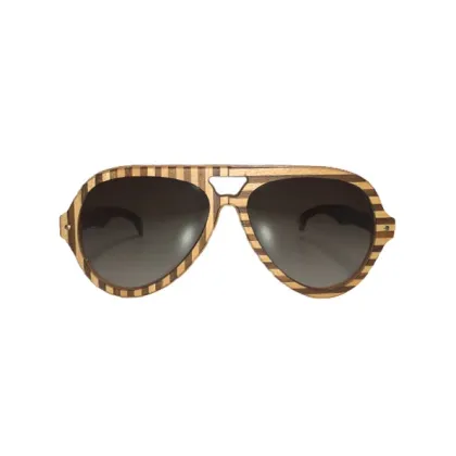 Zdjęcie Retro, damskie pilotki z drewna - Legno Light