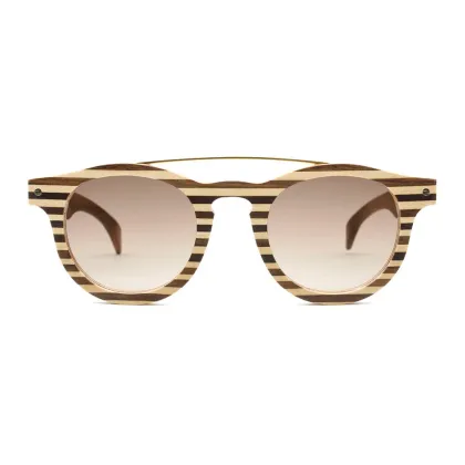 Zdjęcie Kobiece okulary z drewna i metalu - Legno Light