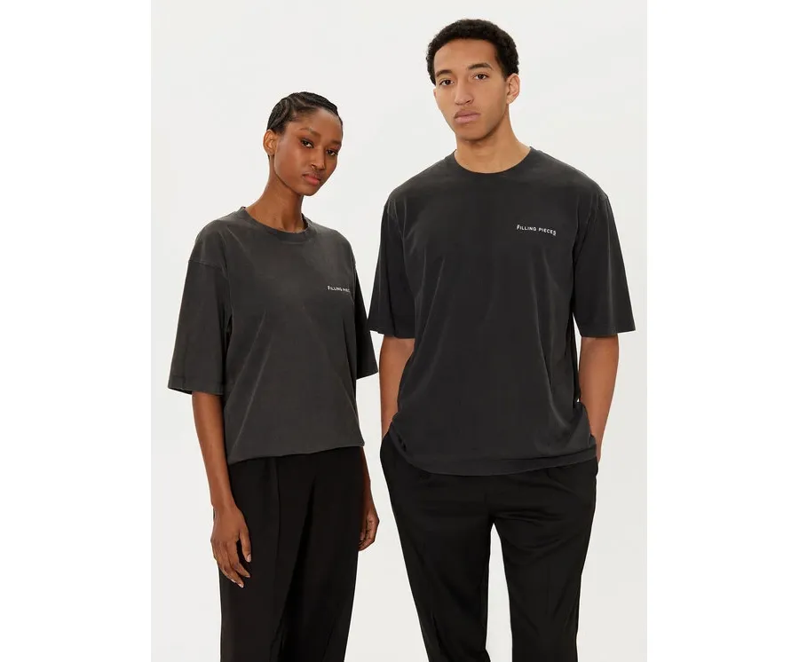 obrazek 1 Filling Pieces T-Shirt Unisex 7441378 Czarny Boxy Fit