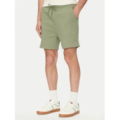 Zdjęcie Tommy Jeans Szorty sportowe Flag Beach DM0DM21931 Zielony Regular Fit